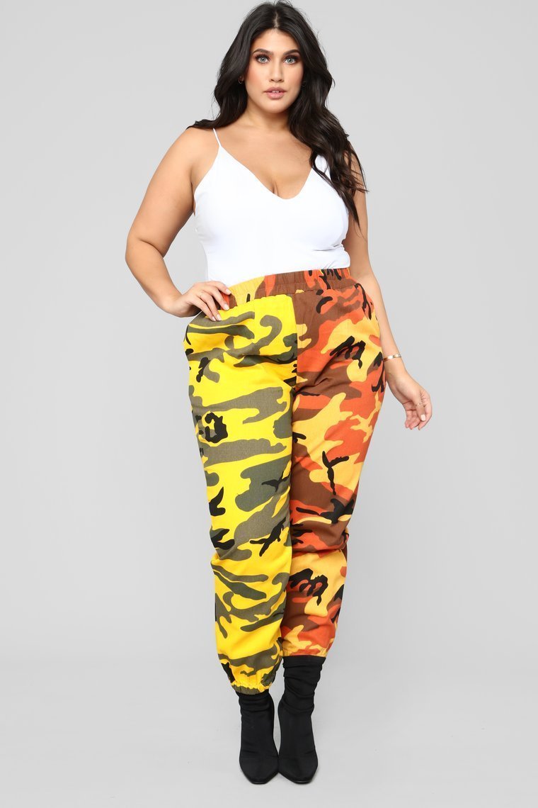 Masira Cargo Joggers - Orange/Olive - jameswhite001