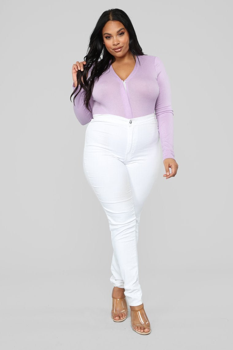 Matilda Ribbed Bodysuit - Lavender - jameswhite001
