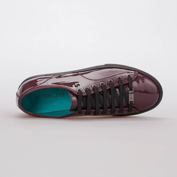 MAYA – PATENT LEATHER BORDEAUX - jameswhite001