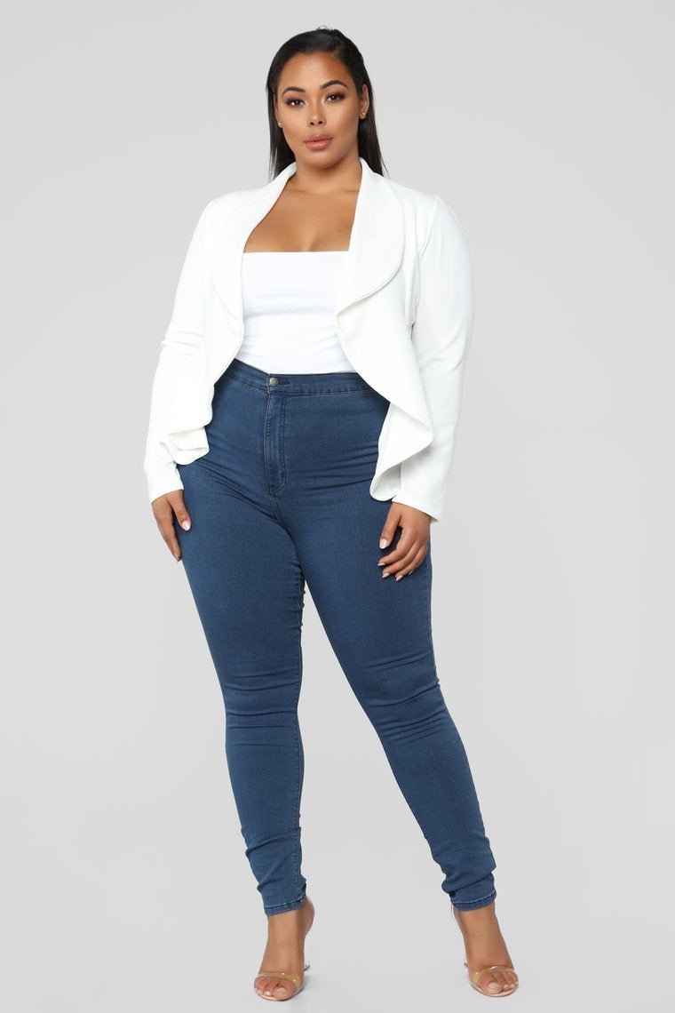 Meet And Greet Blazer - Ivory - jameswhite001