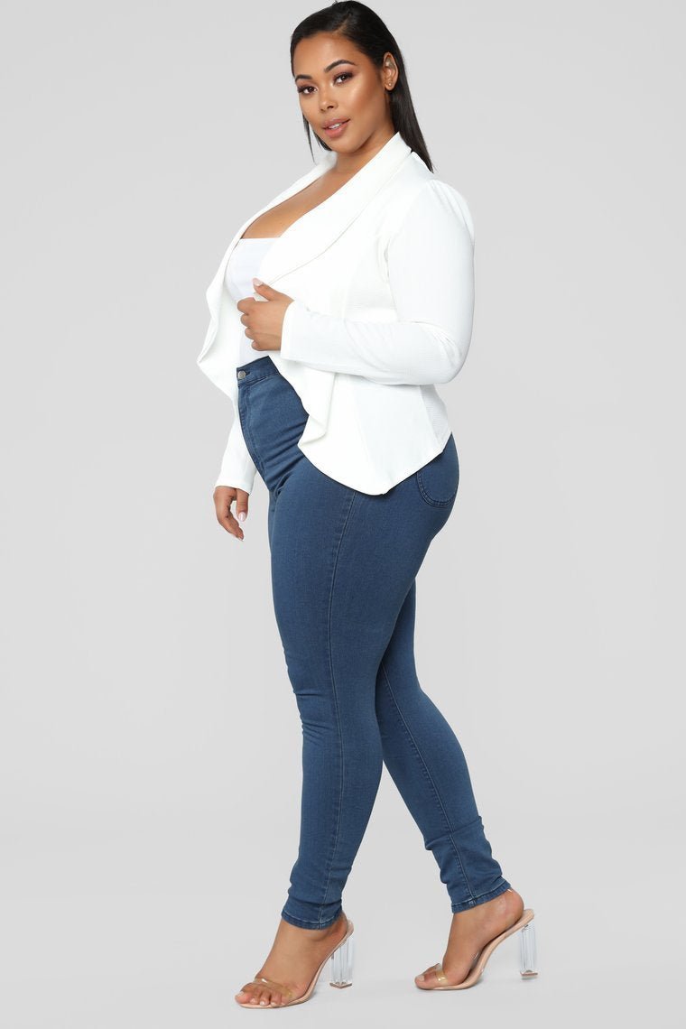 Meet And Greet Blazer - Ivory - jameswhite001