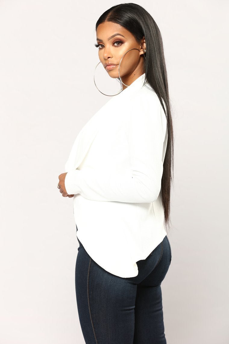 Meet And Greet Blazer - Ivory - jameswhite001