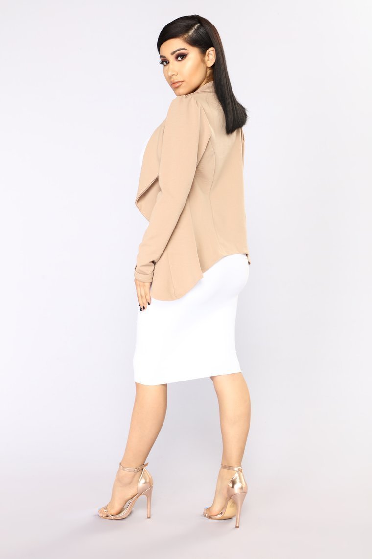 Meet And Greet Blazer - Mocha - jameswhite001