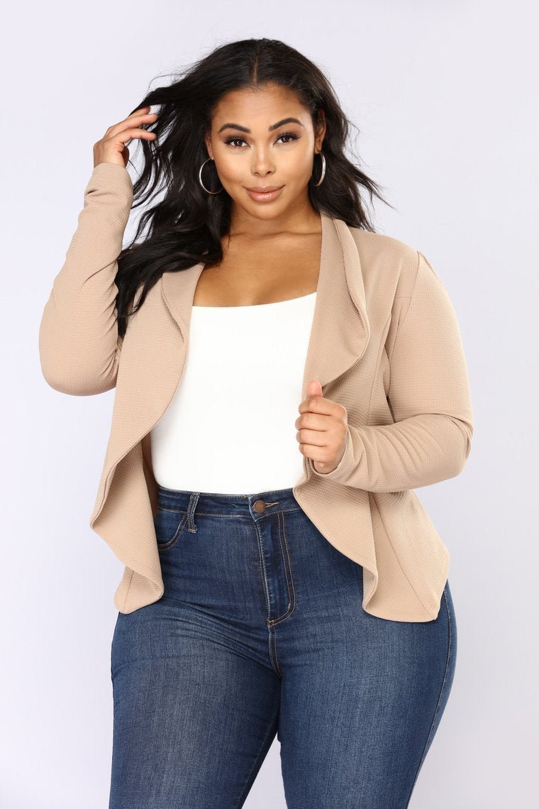 Meet And Greet Blazer - Mocha - jameswhite001