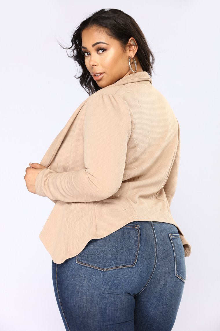 Meet And Greet Blazer - Mocha - jameswhite001