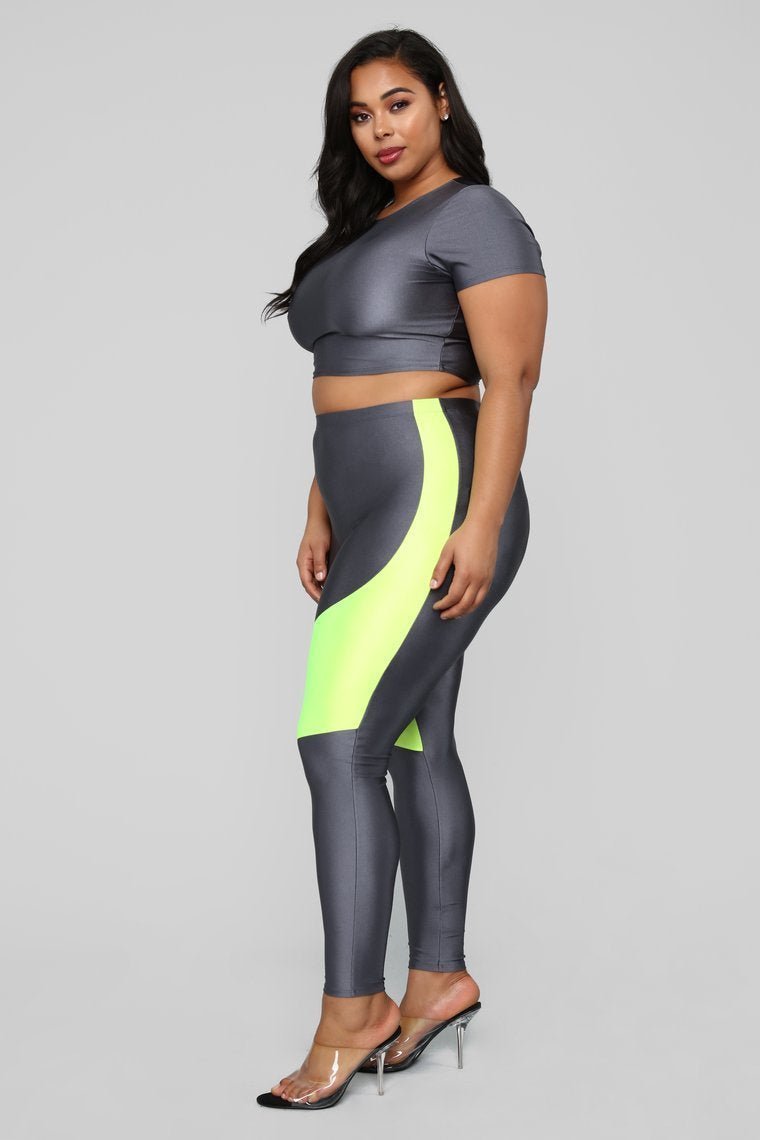 Metallic Mami Lounge Set - Grey/Yellow - jameswhite001