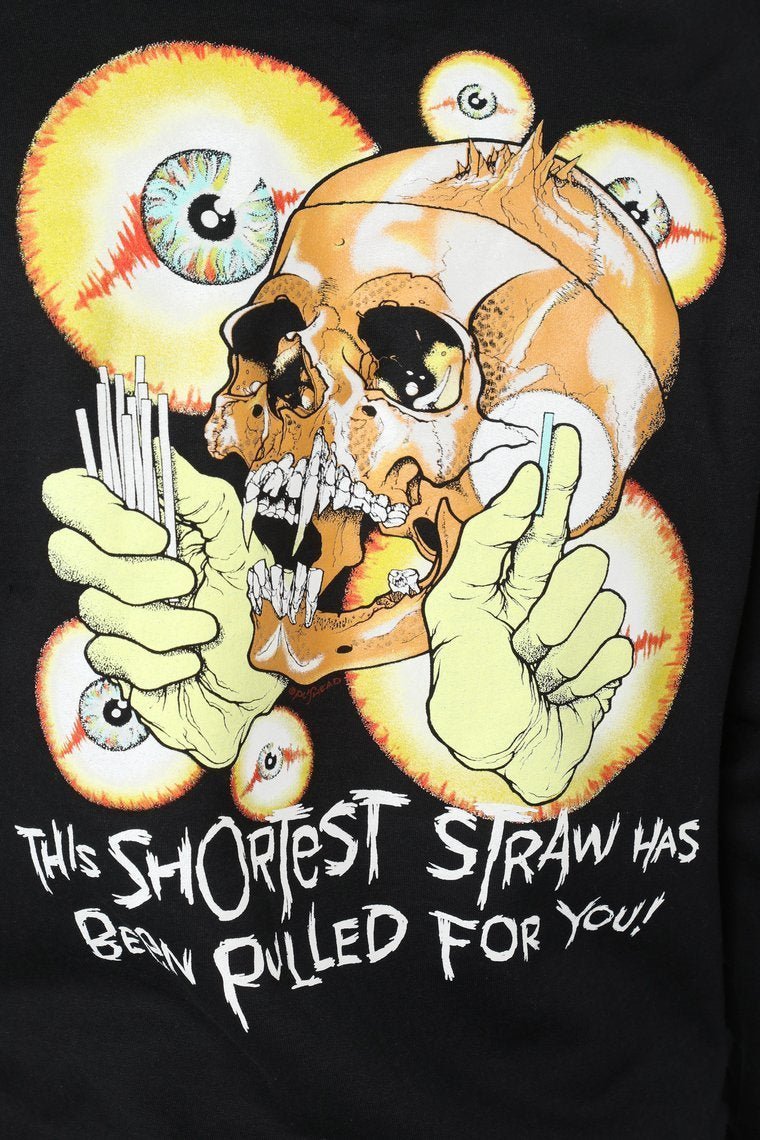 Metallica Short Straw Hoodie - Black/Combo - jameswhite001