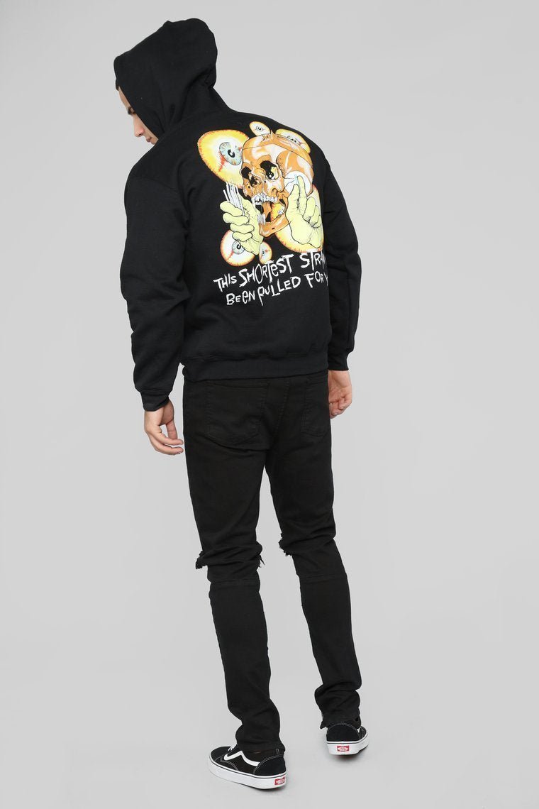 Metallica Short Straw Hoodie - Black/Combo - jameswhite001