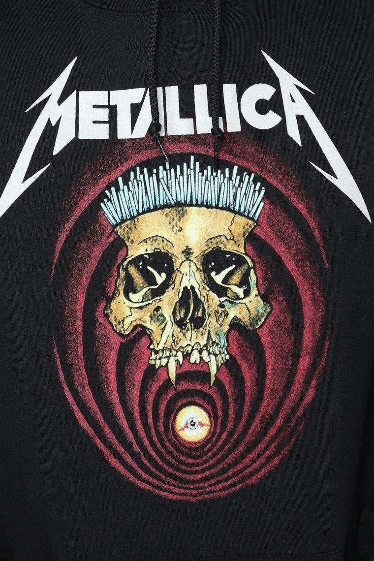 Metallica Short Straw Hoodie - Black/Combo - jameswhite001