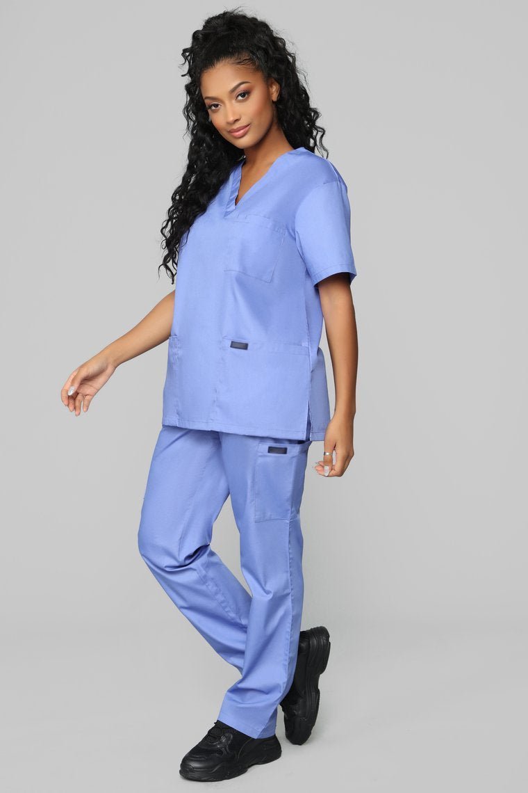 Miracle Worker Classic Scrub Set - Ciel Blue - jameswhite001