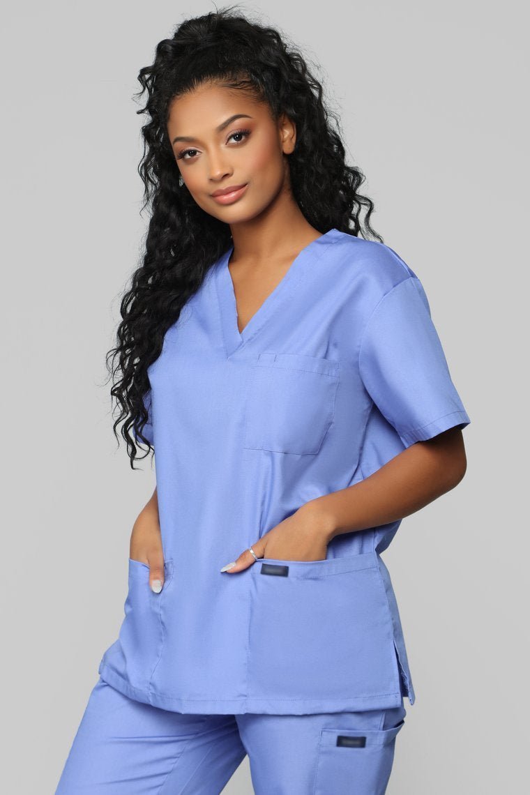 Miracle Worker Classic Scrub Set - Ciel Blue - jameswhite001