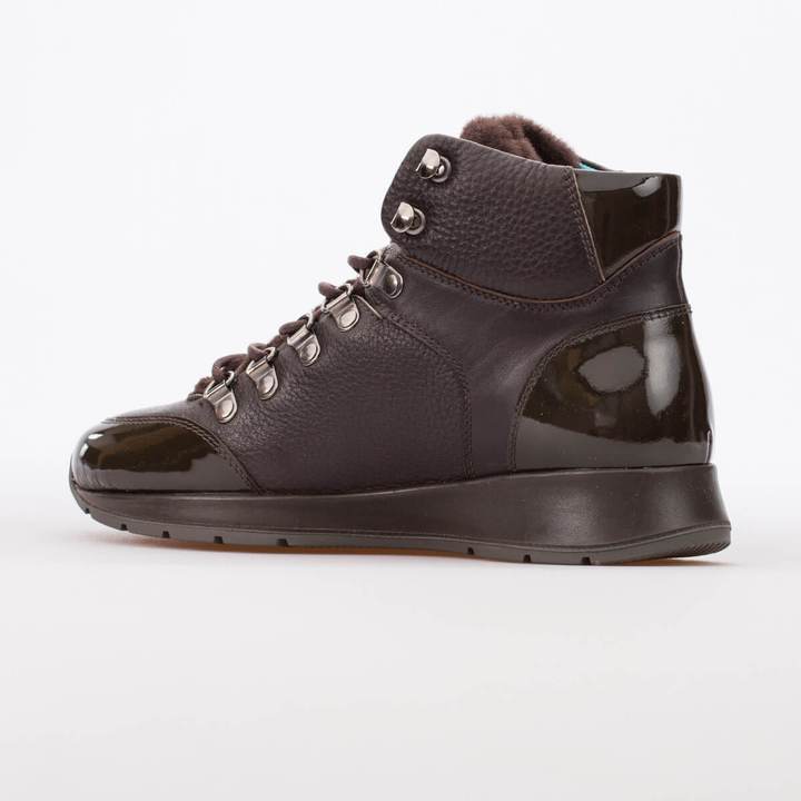 MIRANDA – LEATHER & FUR MIXED BROWN - jameswhite001