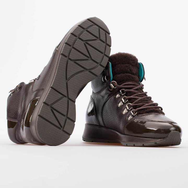 MIRANDA – LEATHER & FUR MIXED BROWN - jameswhite001