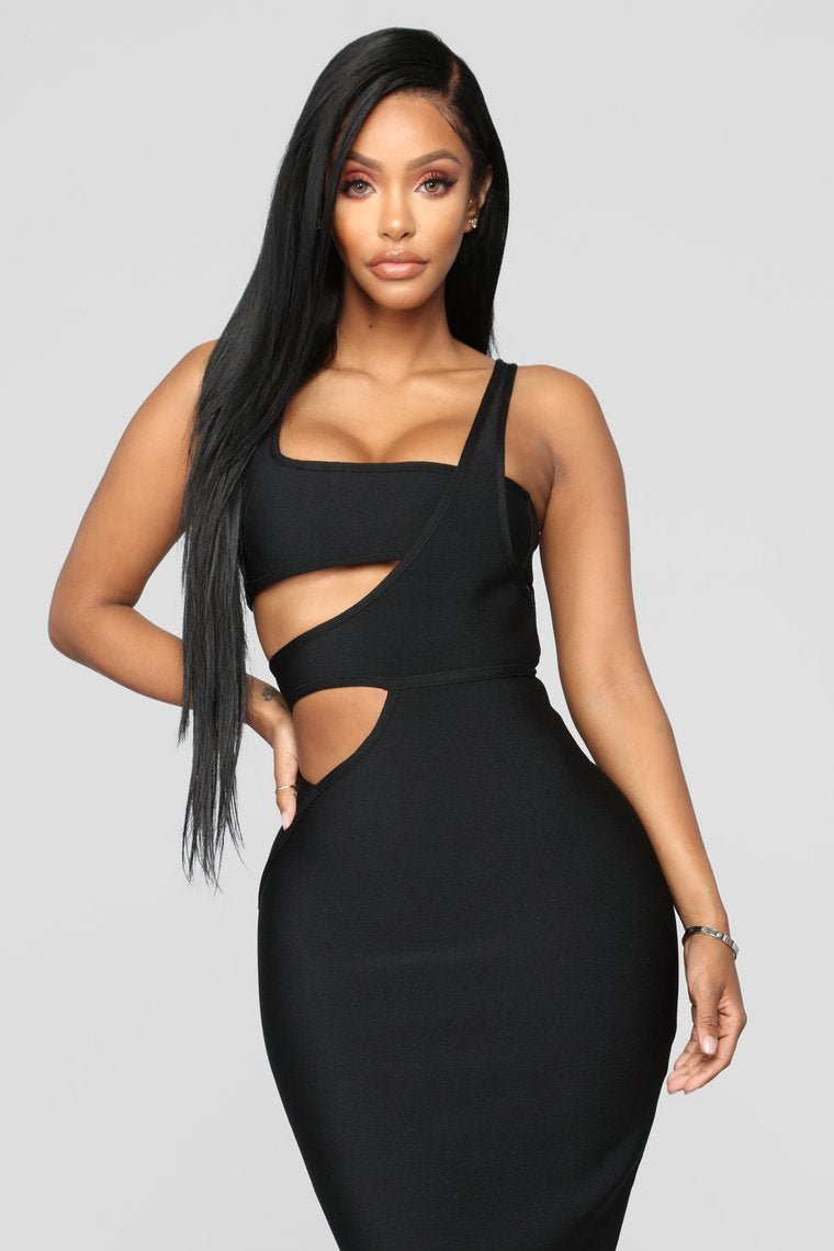 More Money Honey Bandage Dress - Black - jameswhite001
