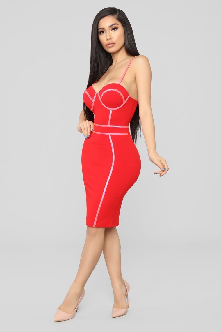 My Love For You Dress - Red/Pink - jameswhite001
