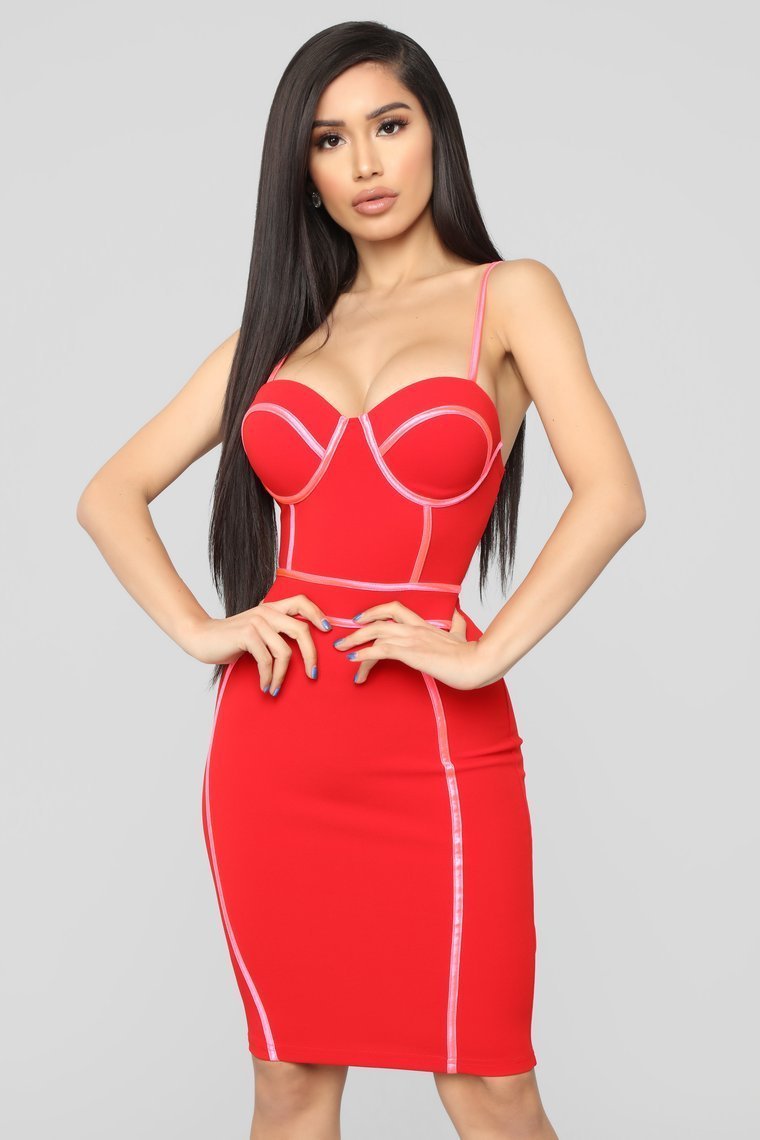 My Love For You Dress - Red/Pink - jameswhite001