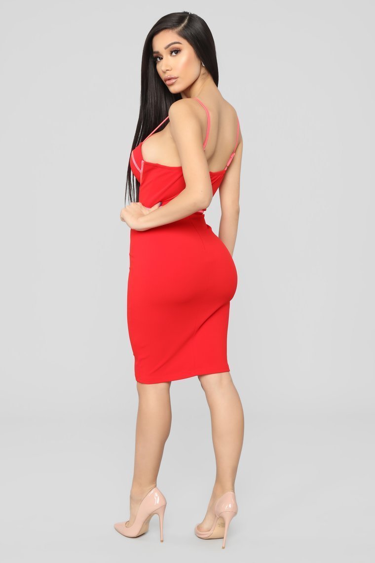 My Love For You Dress - Red/Pink - jameswhite001