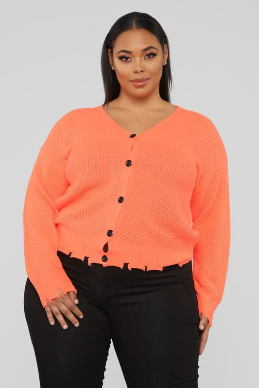 Need Attention Sweater - Neon Orange - jameswhite001