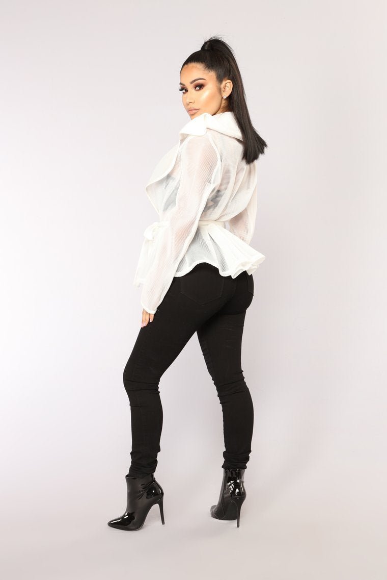 No Competition Jacket - White - jameswhite001