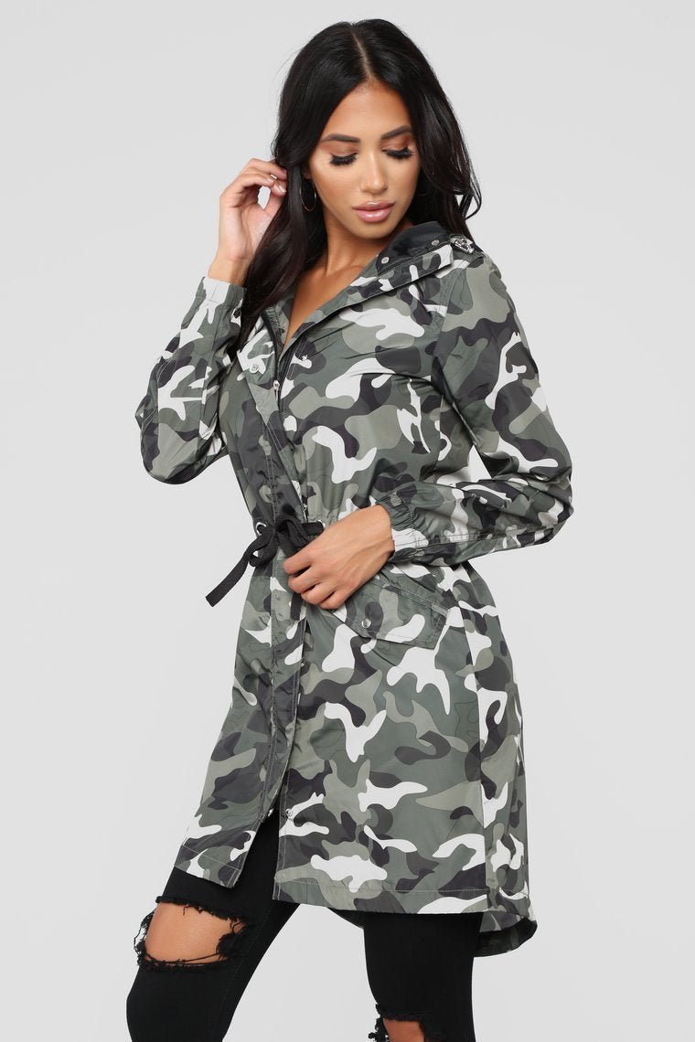 Not A Snitch Utility Jacket - Olive Camo - jameswhite001