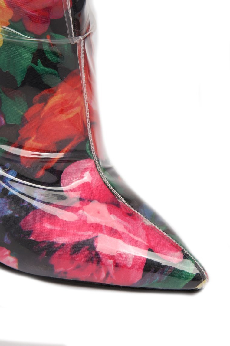Not Far To Go Heeled Boot - Floral - jameswhite001