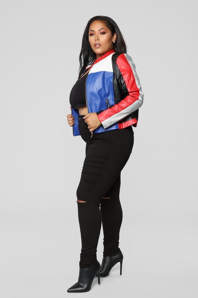 Not Your Average Colorblock Jacket - Multicolor - jameswhite001