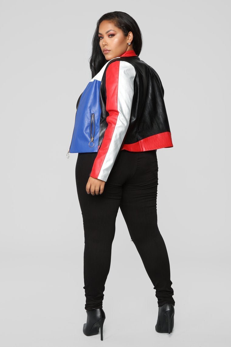 Not Your Average Colorblock Jacket - Multicolor - jameswhite001