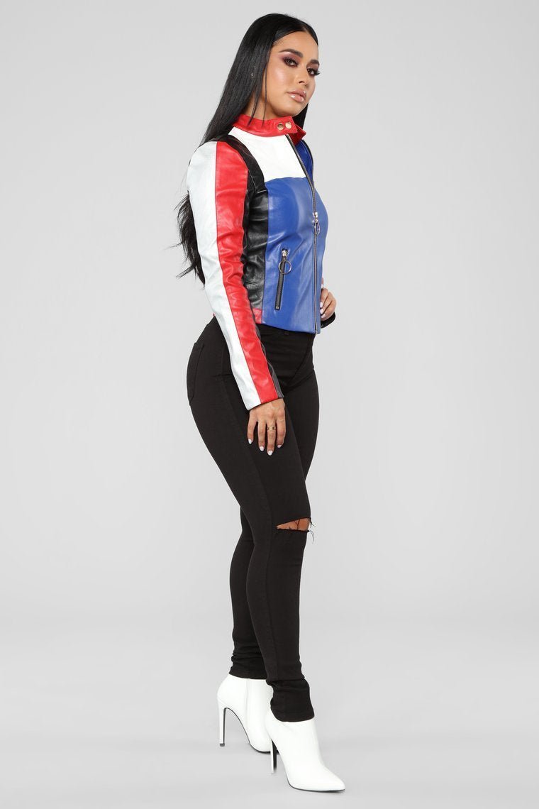 Not Your Average Colorblock Jacket - Multicolor - jameswhite001