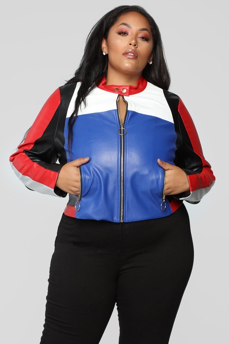 Not Your Average Colorblock Jacket - Multicolor - jameswhite001