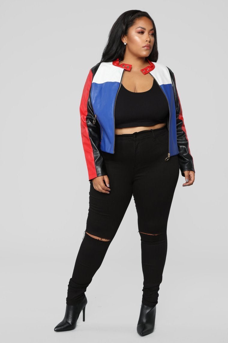 Not Your Average Colorblock Jacket - Multicolor - jameswhite001