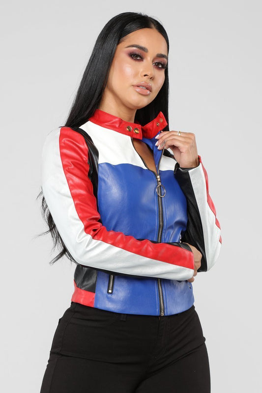 Not Your Average Colorblock Jacket - Multicolor - jameswhite001