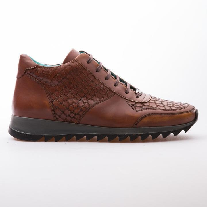 NOVAK - TOBACCO - EMBOSSED CALF LEATHER - jameswhite001