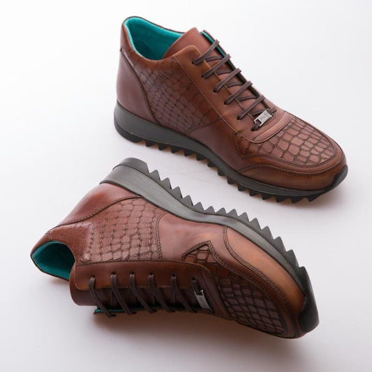 NOVAK - TOBACCO - EMBOSSED CALF LEATHER - jameswhite001