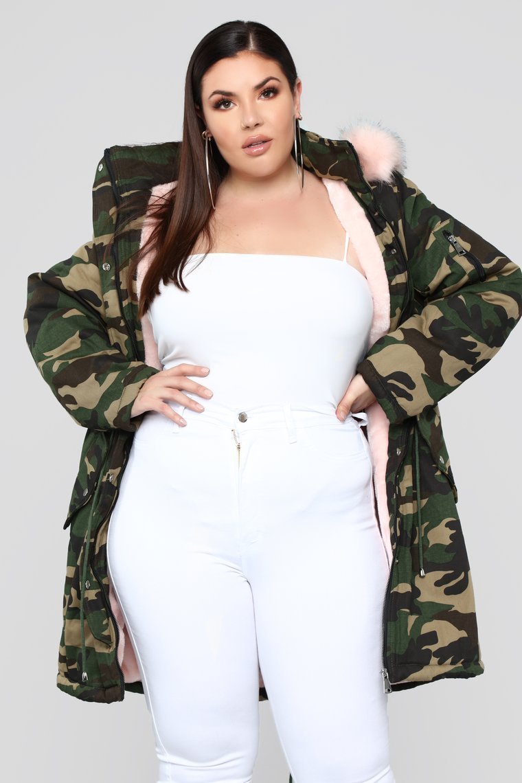 Oh Baby Utility Jacket - Camo/Pink - jameswhite001