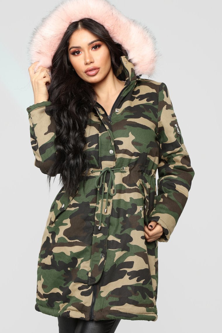 Oh Baby Utility Jacket - Camo/Pink - jameswhite001