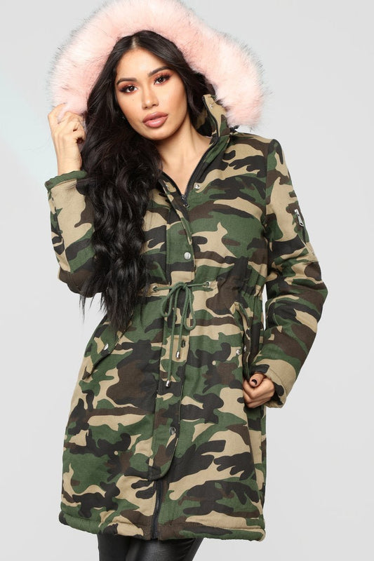 Oh Baby Utility Jacket - Camo/Pink - jameswhite001