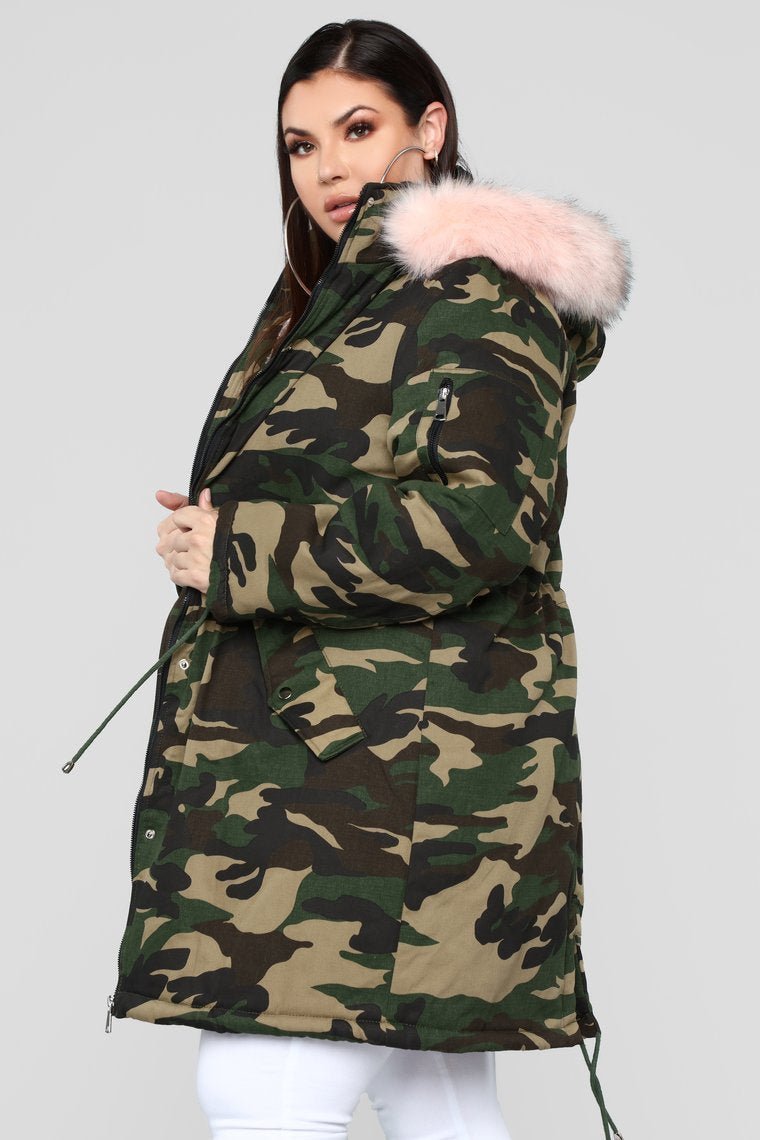 Oh Baby Utility Jacket - Camo/Pink - jameswhite001