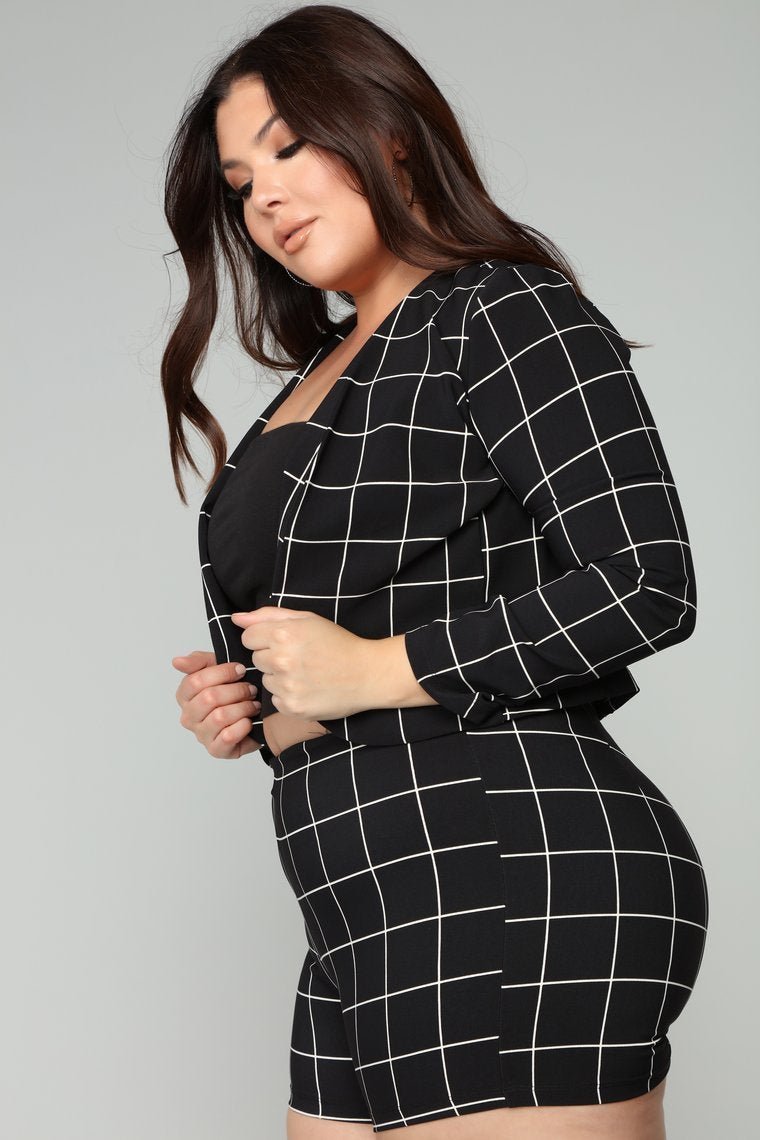 On The Line Blazer - Black - jameswhite001