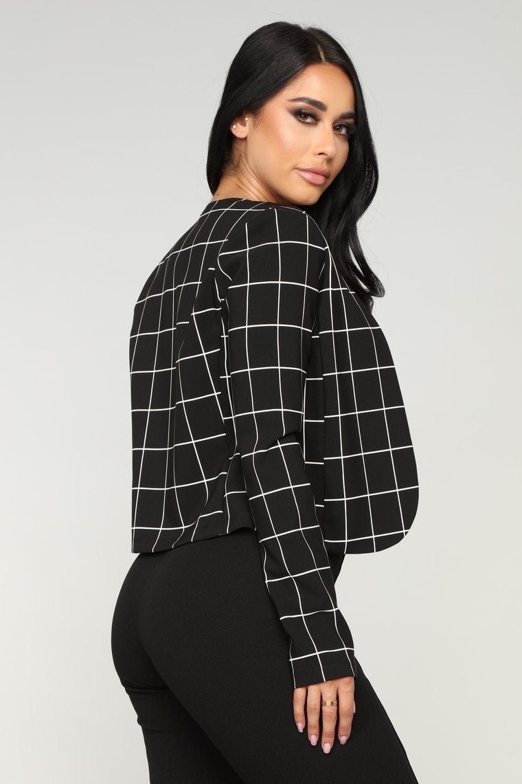 On The Line Blazer - Black - jameswhite001