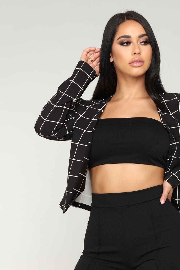 On The Line Blazer - Black - jameswhite001