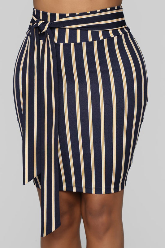 Once Again Skirt - Navy - jameswhite001