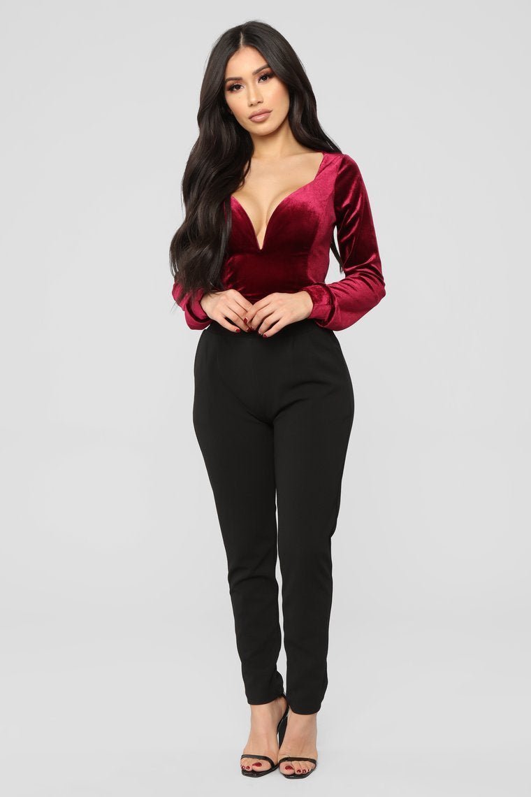 One More Dance Top - Burgundy - jameswhite001