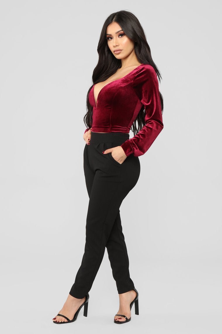 One More Dance Top - Burgundy - jameswhite001