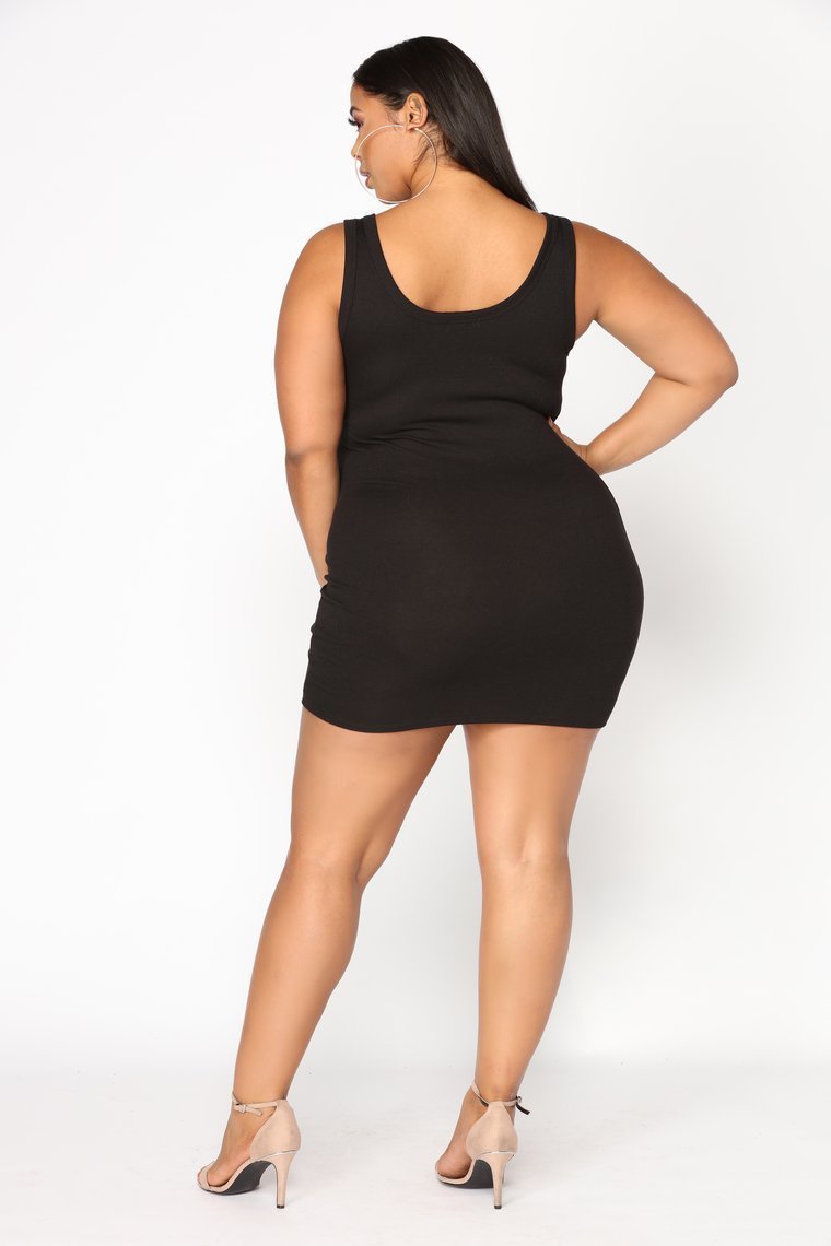 One Of The Boys Dress - Black - jameswhite001