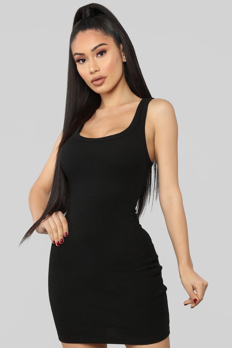 One Of The Boys Dress - Black - jameswhite001