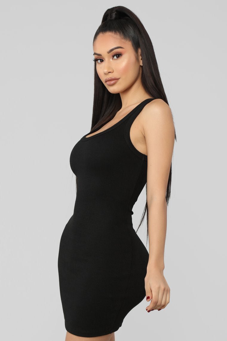 One Of The Boys Dress - Black - jameswhite001