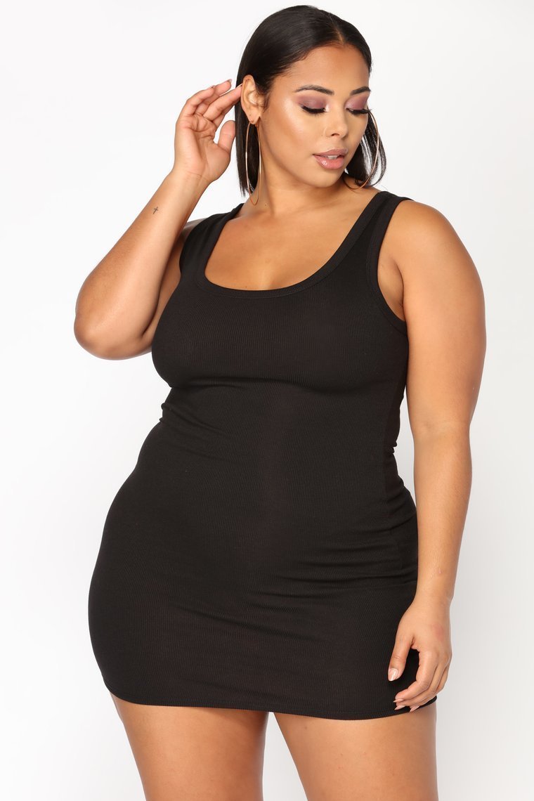 One Of The Boys Dress - Black - jameswhite001