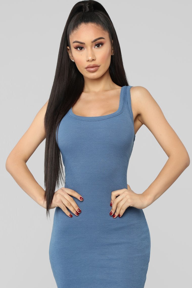 One Of The Boys Dress - Denim - jameswhite001