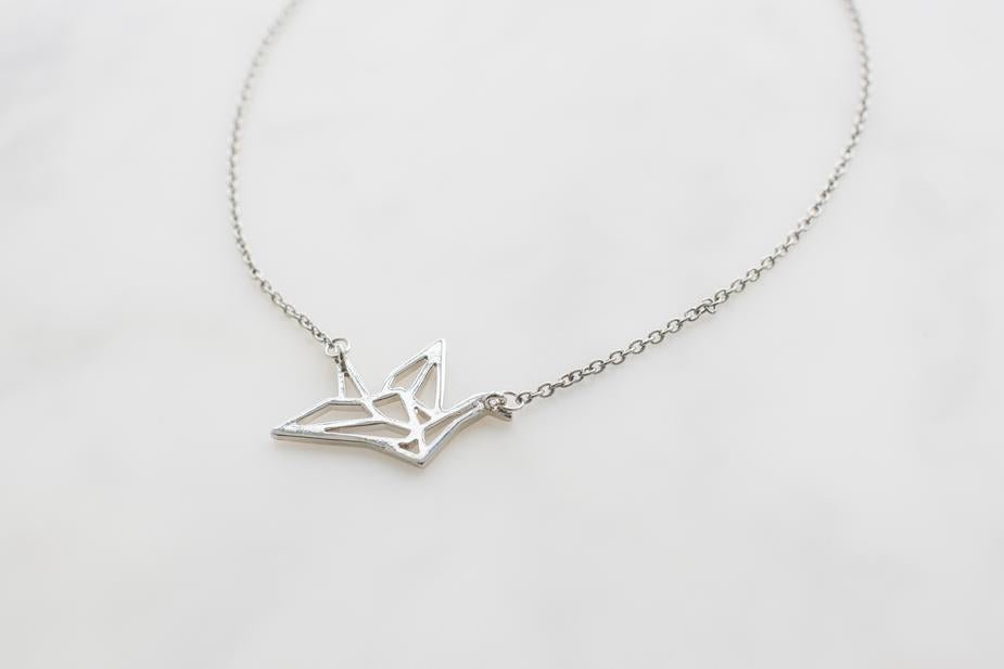 Origami Crane Necklace - jameswhite001