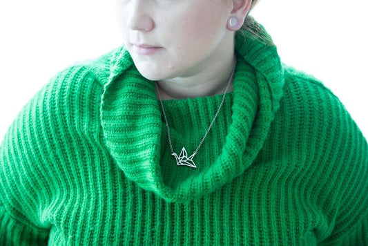 Origami Crane Necklace - jameswhite001
